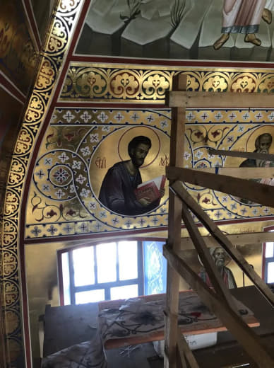 Роспись храма. Роспись храма мученика Иоанна Воина, г. Ковров, Владимирская область — 23