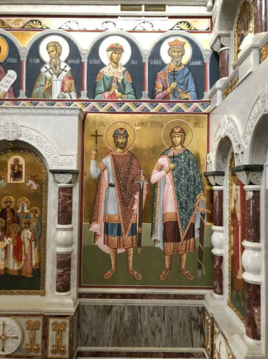 Роспись храма. Роспись храма Новомучеников Российских, с. Санино, Владимирская область — 4