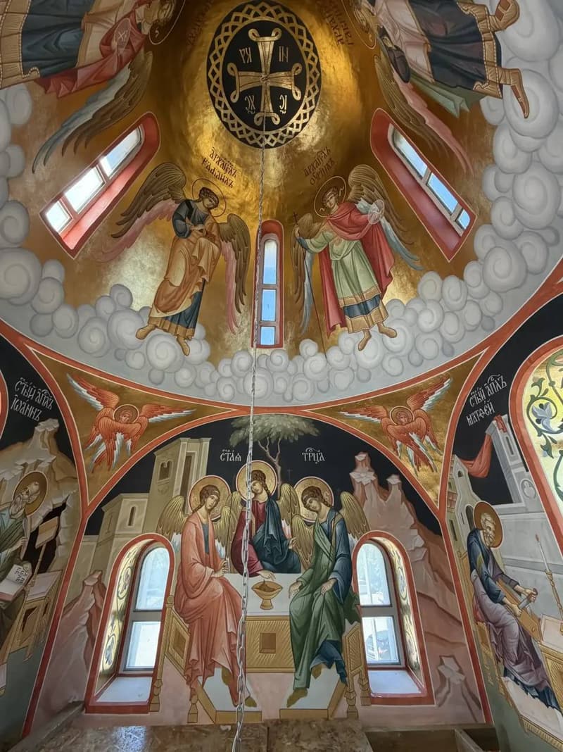 Church murals. Murals of the Church of the Passion-Bearers and New Martyrs of Russia, Tver
