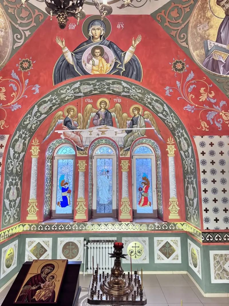 Church murals. Church murals, Volginsky, Vladimir Region